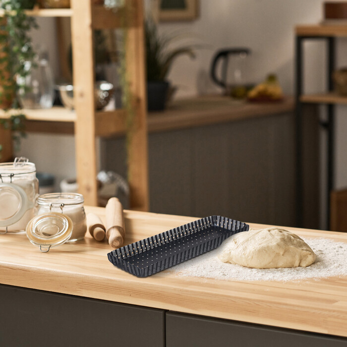 Relaxdays Tart Pan 2-Piece Set with Holes