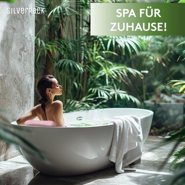 Подушка для ванни MEDIUM-WEICH, рожева: м'яка та ергономічна подушка для ванни з присосками, аксесуар для ванної кімнати