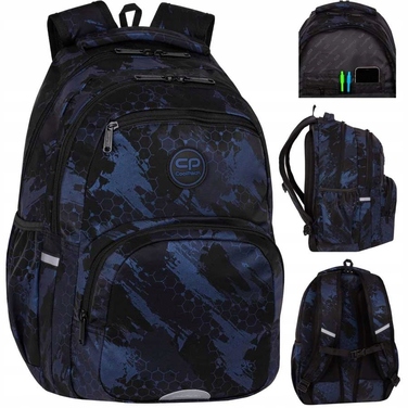 Молодіжний двокамерний рюкзак Coolpack Pick Trace Black F099820