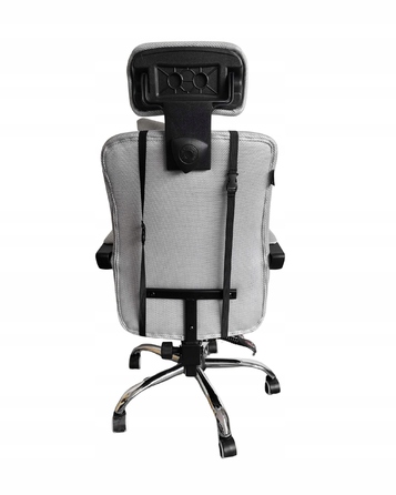 Офісне обертове крісло для комп'ютерного столу, тканинне, сіре GPX