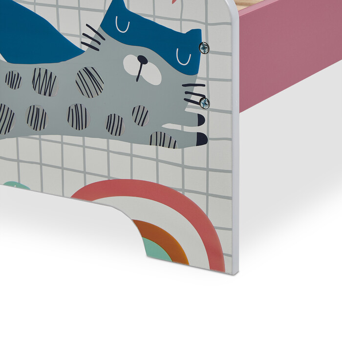 Relaxdays Superhero Toddler Bed with Storage