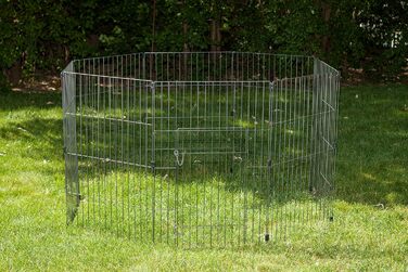 Клітка-вольєр для собак, котів та кроликів Iris Ohyama, 1.7 м², 8 панелей, WPC-24, чорний