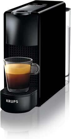 Кавова капсульна машина Nespresso Krups XN1108 Essenza Mini, 19 бар, 1260 Вт, 0,6 л, енергозбереження, чорна, без капучинатора