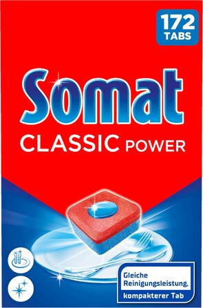 Таблетки для посудомийної машини Somat Classic Power kompakte, 172 шт
