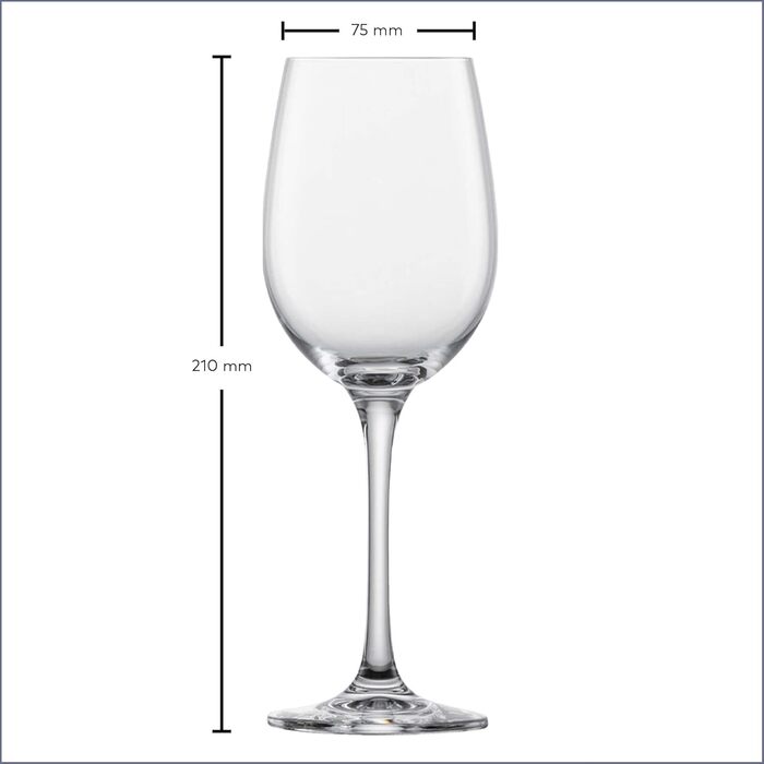 Склянка для білого вина Schott Zwiesel Classico (набір 6 шт.), німецька якість, Tritan-кришталь, придатна для миття в посудомийній машині