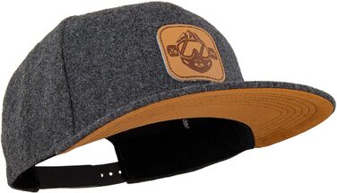 Кепка бейсболка Jumping Bird • Знімна кепка-снуд • Фетр, унісекс, темно-сірий