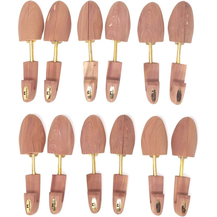 Cedar Elements Little Wholesale Program Cedar Shoe Trees, 6 Pair, Red, Large