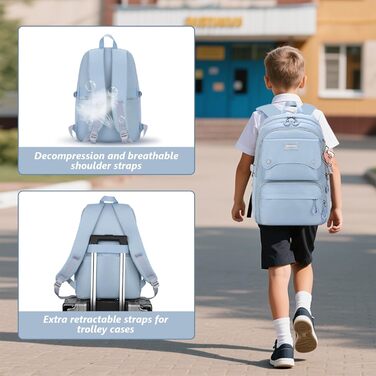 Шкільний рюкзак для дівчаток та хлопців підлітки, рюкзак для жінок та чоловіків, рюкзак для ноутбука 15,6 дюймів, повсякденний туристичний рюкзак, водонепроникний рюкзак, рюкзак для коледжу (#5 Чорний-b)