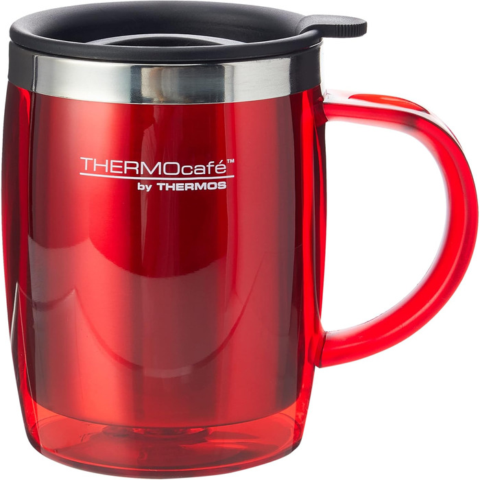 Термос ThermoCafé Transluzente Schreibtischbecher, червоний, 450 мл - 1 шт.