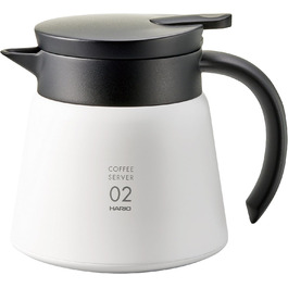 Чайник Hario V60-02, 600 мл, білий, нержавіюча сталь/пластик