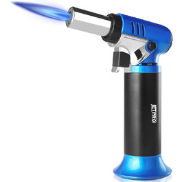 Газовий запальник Butan з регульованим полум'ям для кухні, випічки, барбекю, паяння. Безпечне замщення, вікно рівня газу (газ Butan не входить в комплект)