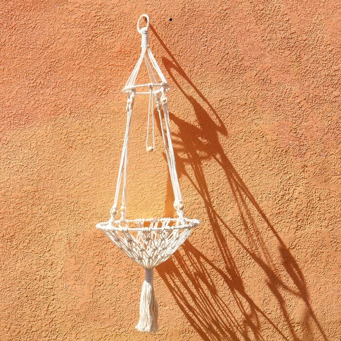 Гамак для кота Макramee ручної роботи, підвісний, для дому, внутрішнє вікно