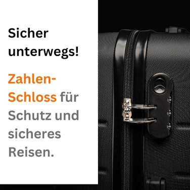 Чемодан NOWI Bergamo: водонепроникний, 8 коліс, 360°, телескопічна ручка, повне внутрішнє оздоблення (L, Чорний Midnight)