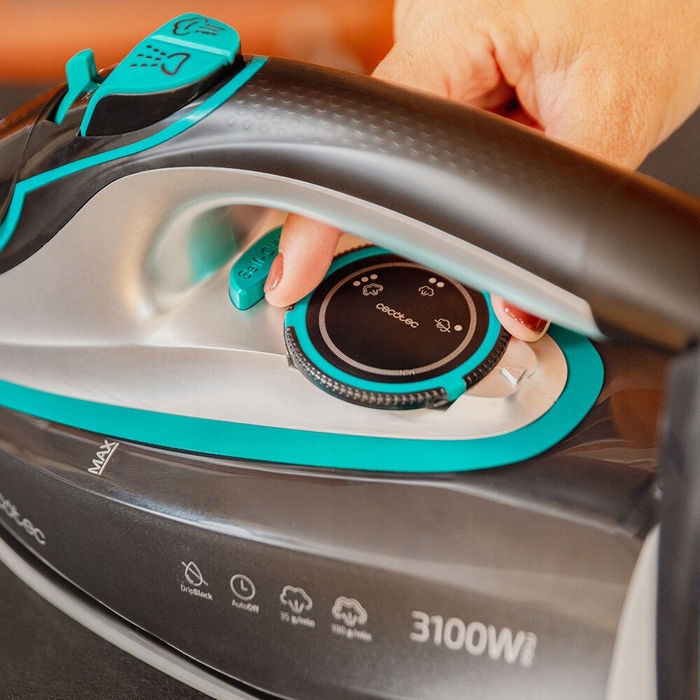 Бездротова парова праска Cecotec IronHero 3100 Cordless, 3100 Вт, чорна