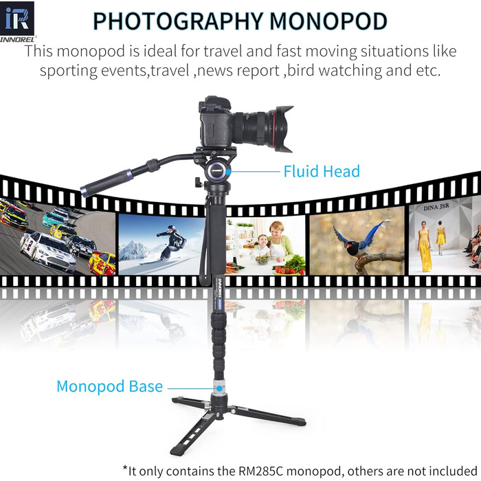 Штатив для камери INNOREL RM285C: професійний, легкий, для Canon, Nikon, Sony DSL