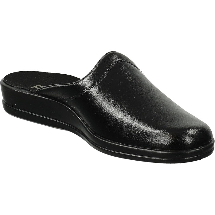 Чоловічі тапочки Rohde Lekeberg, 42 EU, чорні - комфортні домашні капці для дому та саду