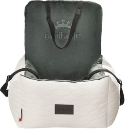 Автокрісло для собак Bella Weiß: зручне та миюче автокрісло для собак та котів, 55x55 см, штучна шкіра, плюш