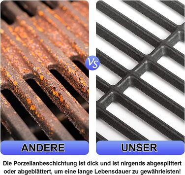 Решітка для гриля Weber Spirit I & II серії 200, Spirit E-210, E-220, S-210, S-220. Замінна решітка з чавуну для Weber 7637, 44,5 см