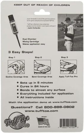 Tuff Toe Pro Baseball Cups and Catchers, Toe Guards, Cup Shoe Protection