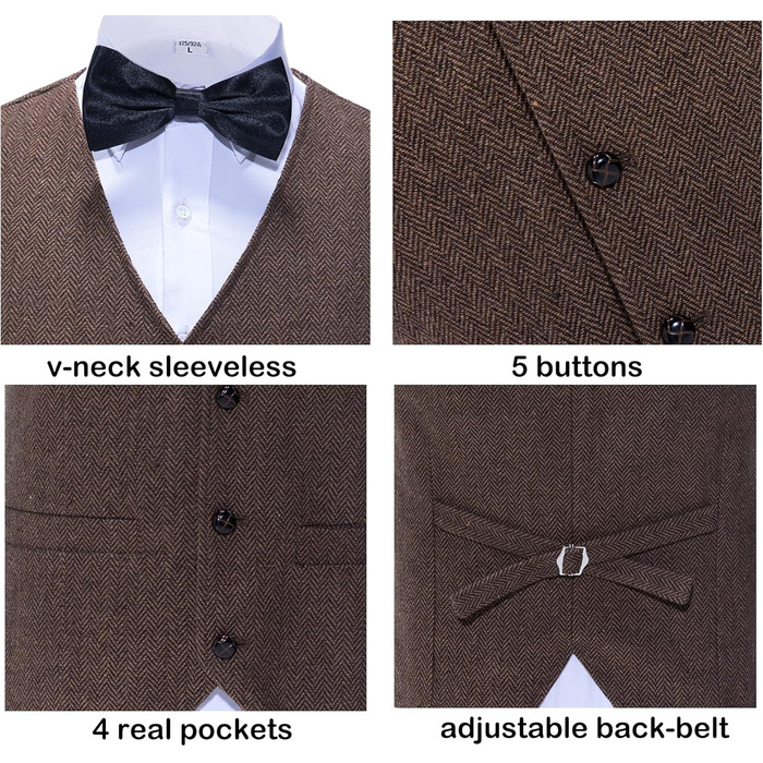 Стильний костюм-двійка для чоловіків Solovedress з вовни у рифленому стилі, жилет з V-подібним вирізом, твід, блакитний колір, ідеально підходить для весілля та друзів нареченого