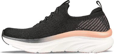 Кросівки Skechers D'lux Walker Let It Glow жіночі, чорні з рожево-золотою окантовкою, 39 EU