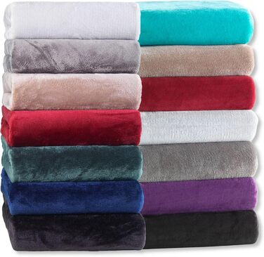 Kuscheli® - warm fitted sheets 180x200cm - 200x200cm Dark Blue, Blue, cozy winter cashmere-feel plush bed sheets - jersey fleece flannel fitted sheet