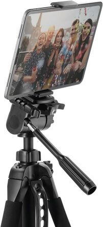 Штатив-трипод Hama Action 153 3D для камер, смартфонів та відеокамер, 3-позиційна голова, висота 170 см, чорний