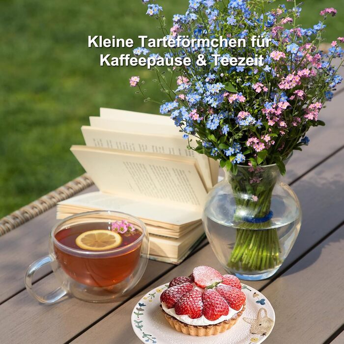 Форми для кексів/тартів Yamteck Tarteform 10см, 6 шт. Зі знімним дном, антипригарне покриття, з вуглецевої сталі. Для тартів, кексів, пирогів, десертів та сімейних обідів.