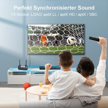 HiFi Bluetooth адаптер 1Mii B03Pro+ (Трансмітер та Ресивер) з підтримкою LDAC для телевізора та стереосистем