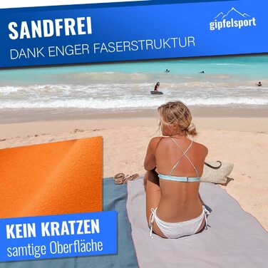 Набір мікрофібрових рушників Gipfelsport - для сауни, фітнесу, спорту та пляжу. Розміри: S (80x40 см), XS (50x30 см). Без сумки.