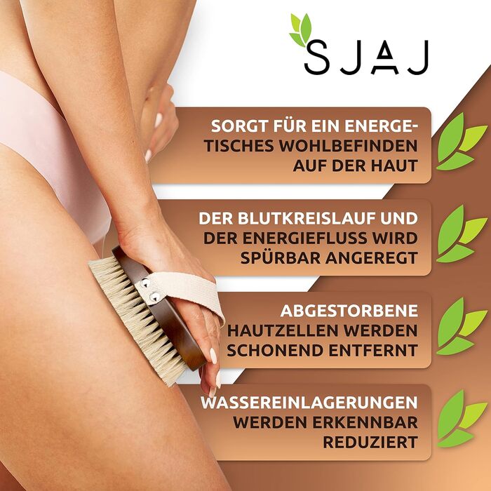 SJAJ Energy Brush - The copper brush, also known as a monastery brush, is used as a dry brush and promotes an energetic sense of well-being on the skin, cleansing.