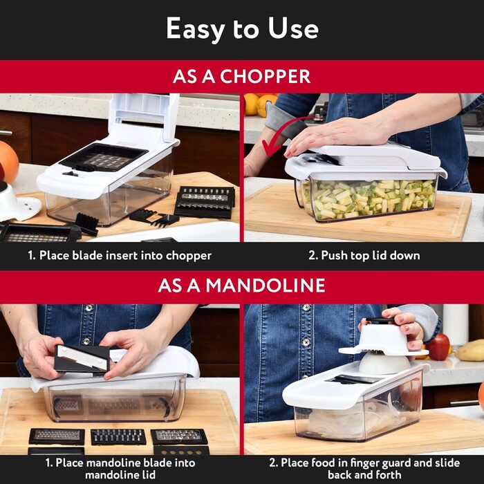 Многофункціональний овочевий слайсер-млинчик 12-в-1 PRO: слайсер для овочів, фруктів, сиру, цибулі, огірків, картоплі, слайсер для жульєну