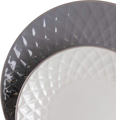 Набір посуду Elama Tahiti з каменю, 16 предметів, сірий та перламутровий