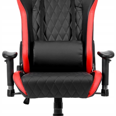 Ігрове крісло Velaco FURY-BL-RD, штучна шкіра, чорно-червоне