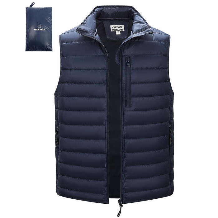 Чоловіча степкова жилетка Outdoor Ventures, темно-синій, XL - для бігу, гольфу, походів та їзди верхи