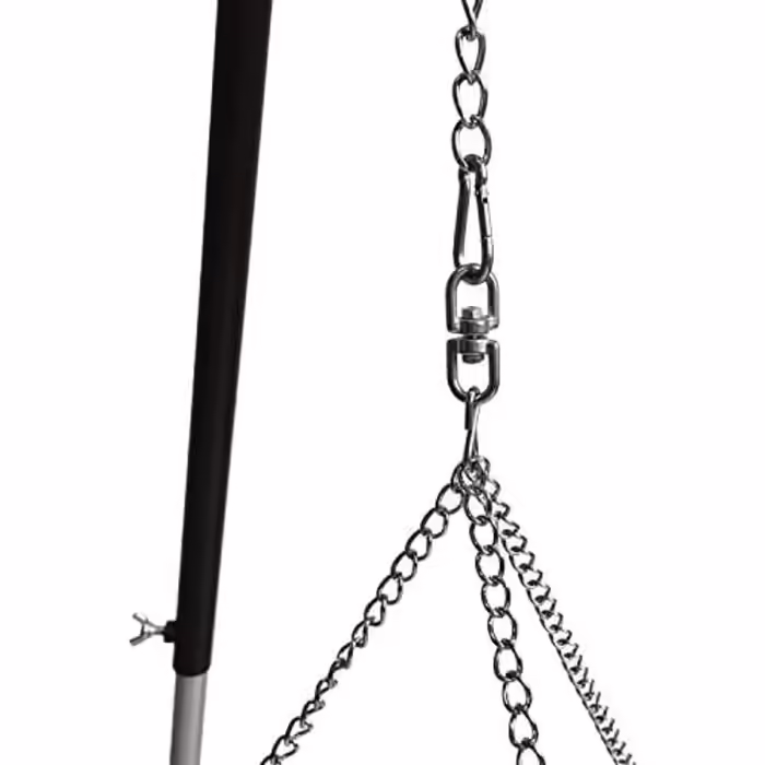 Three-Leg Grill Stand T 180 Swivel - Swivel Grill with Grate (Stainless Steel, 60 cm)