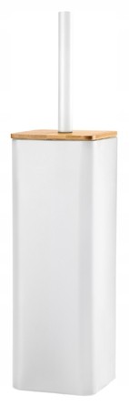 Підлоговий йоржик для унітаза Galicja, білий, матовий пластик