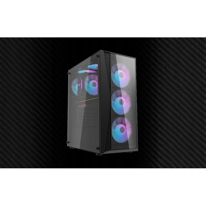 Корпус для комп'ютера Darkflash DK352 Plus Midi Tower ATX, чорний, з вікном