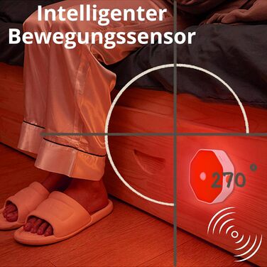 Нічна лампа-кліпса для читання Toys4Boys: LED, 360° гнучкий світильник для книг, червоний сенсор, 8 LED, для читання в ліжку