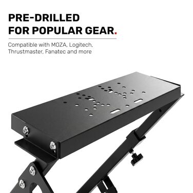 Ігровий стійка для керма GT Omega PRO Wheel Stand з посиленою педальною платформою, тримачем КПП та фіксатором крісла, складана