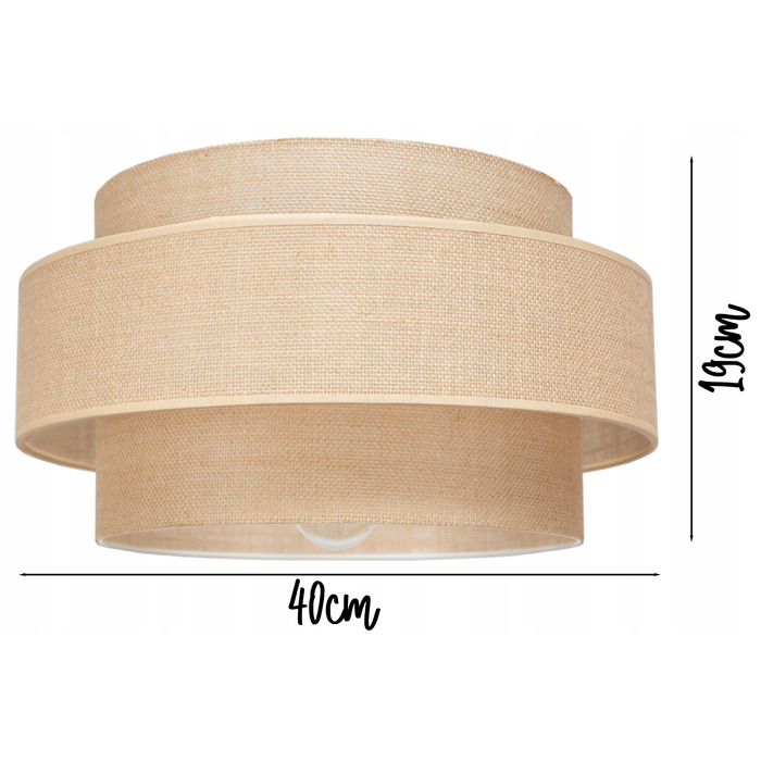 Підлогова лампа Glimex NOWOCZESNA E27 60 Вт, бежева