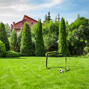 Relaxdays Pop-Up Football Goal with Bag