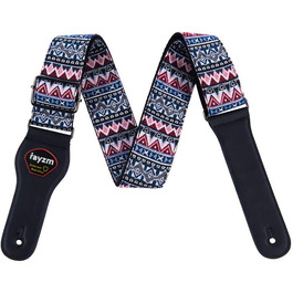 Гітарний ремінь Rayzm Gurt: бавовняний ремінь для акустичної/електро гітари або бас-гітари
