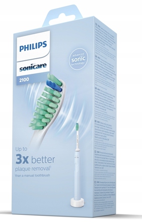 Електрична сонічна зубна щітка Sonicare синього кольору з таймером чищення