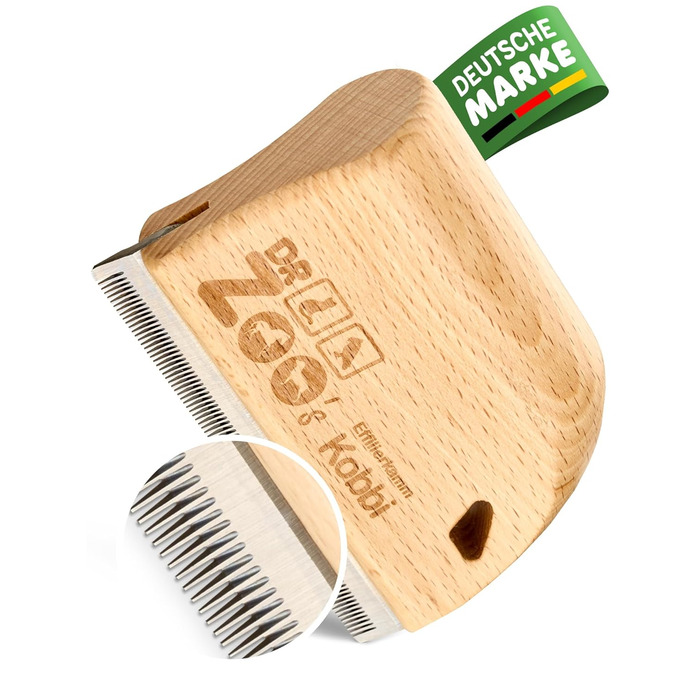 Гребінець для собак Effilierkamm Kobbi - ідеальний для сезонного линяння довгошерстих та з підшерстям. Догляд за шерстю малих, середніх та великих собак