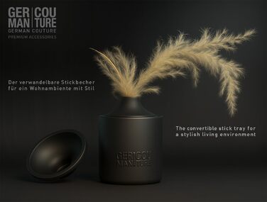 Попільничка для IQOS ILUMA PRIME, TEREA, Heets, Glo Hyper Pro Air, Ploom X evo - German Couture Keramik (Чорний, Багатобарвний)