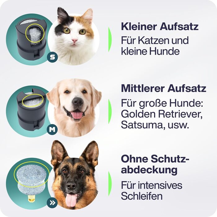 Електричний точилка для собачих кігтів з LED-підсвічуванням. Точилка для кігтів собак, феш для собак (сірий)