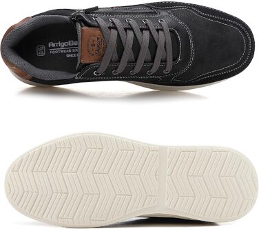 ARRIGO BELLO Чоловічі кросівки для активного відпочинку: легкі, зручні, для туризму та бігу. Розміри 41-46, колір чорний