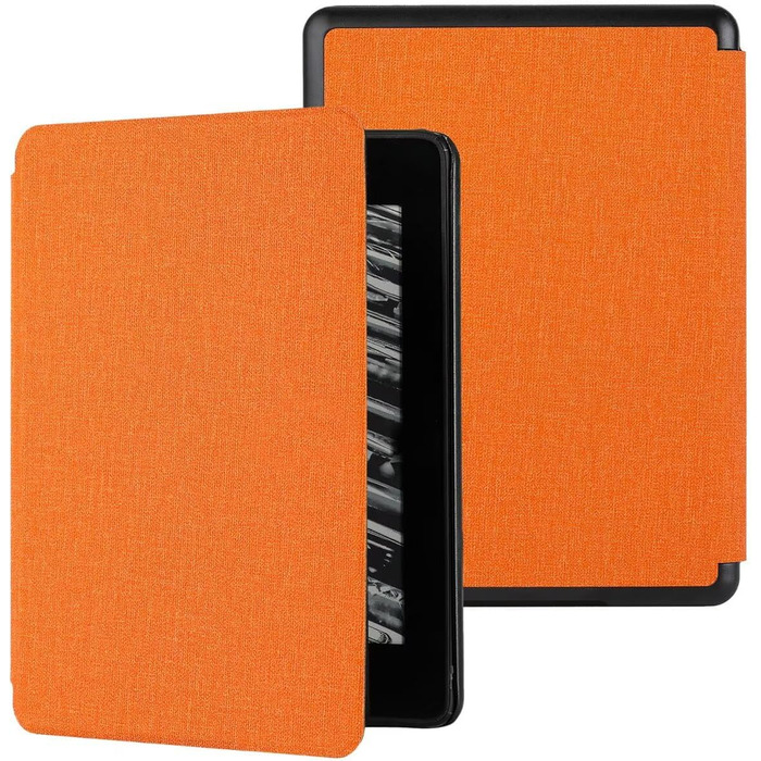 Чохол MOKASE для Kindle Paperwhite 10 (2018) Orange, тканина, з авто-вимкненням, PQ94WIF