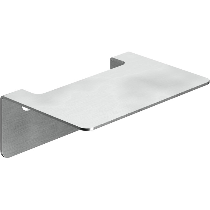 WEISSENSTEIN Badablage without Drilling from Stainless Steel - Self-adhesive Shelf for the Bathroom - 14 x 9.5 x 5 cm